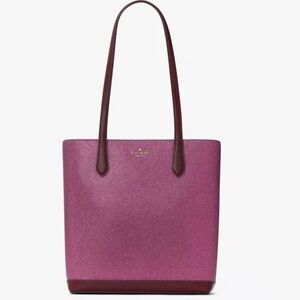 Kate Spade NWT Glittering Deep Berry Tote